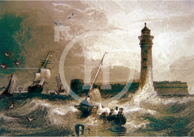 Black-Rock Fort [Fort Perch Rock] and Lighthouse, early 1830s